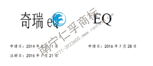 車界的奔馳”EQ“商標(biāo)對(duì)“奇瑞 eQ